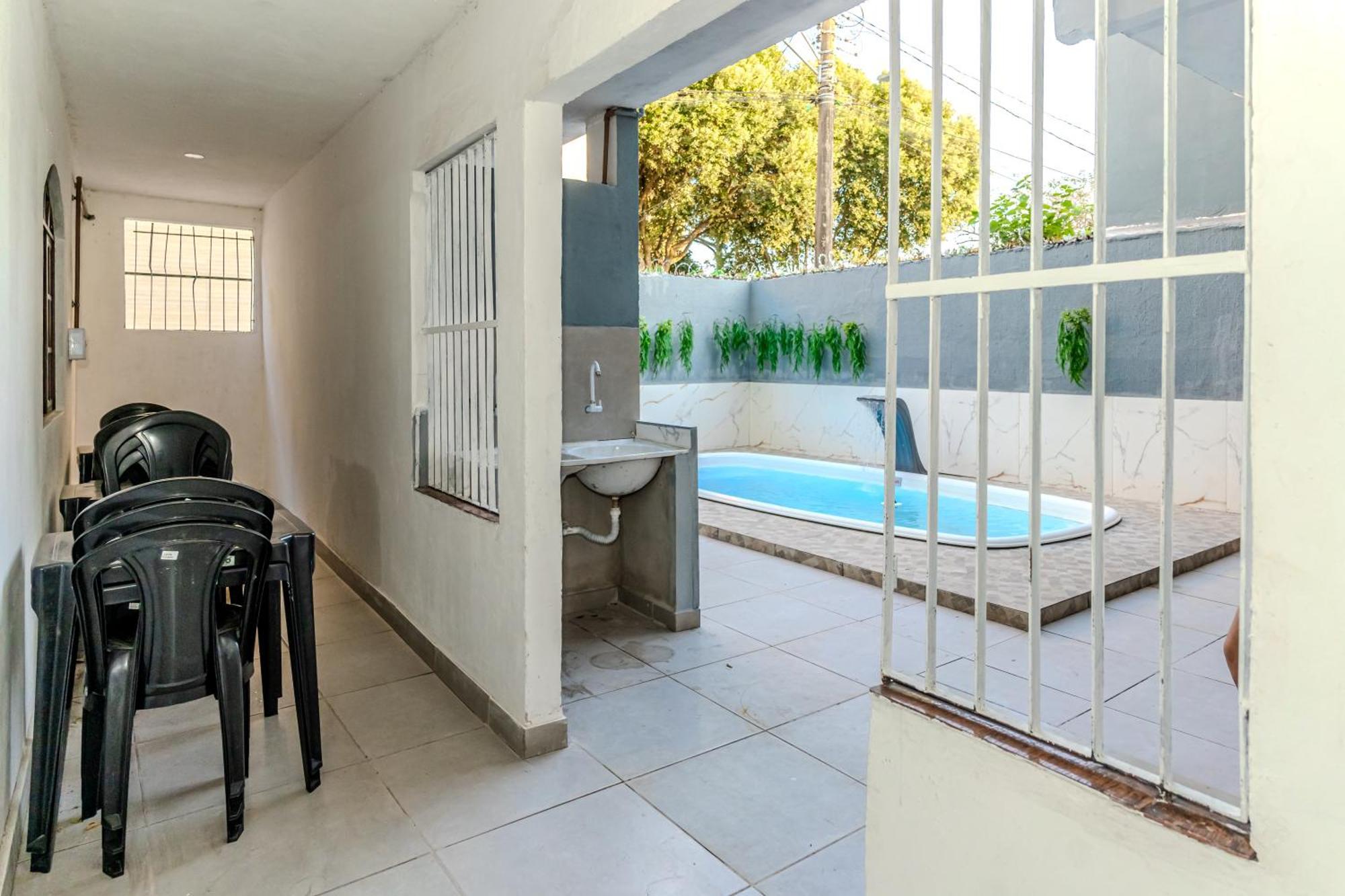 Quarto Com 2 Camas De Casal Banheiro Privado Otel Vila Velha  Dış mekan fotoğraf